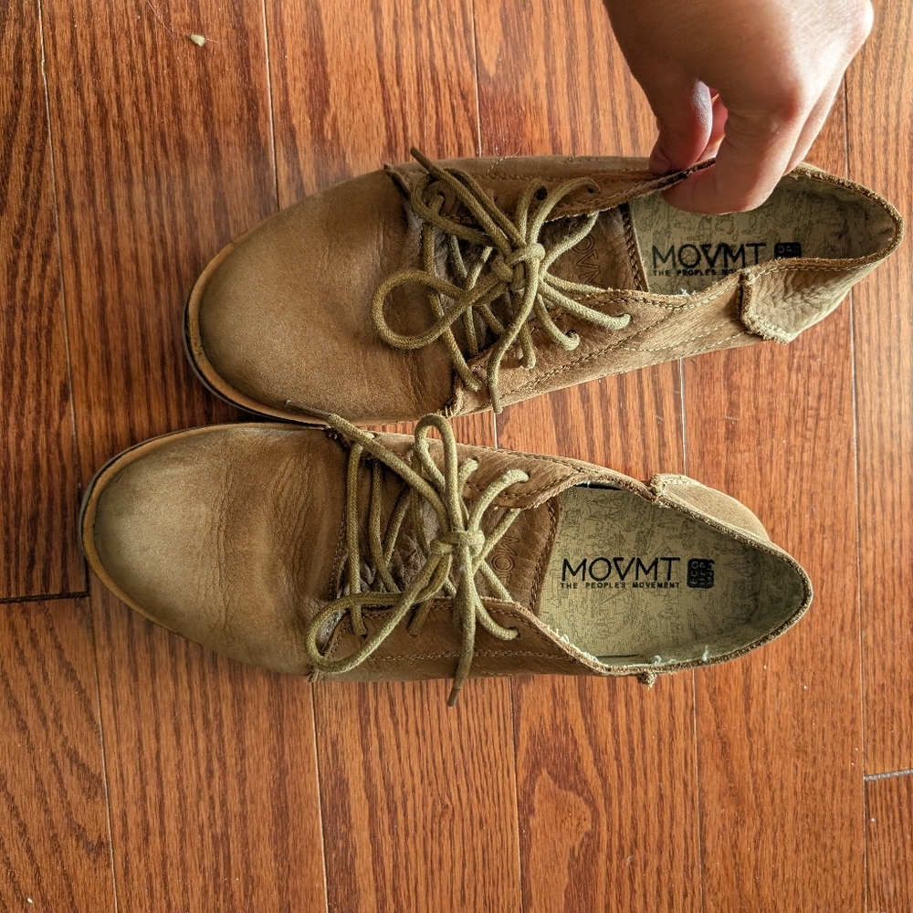 MOVMT Brown Lace-Up Shoes